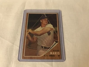 1962 Topps Béisbol Roger Maris #1 Ex+ - Imagen 1 de 2