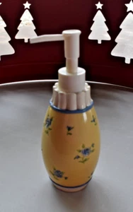 Laura Ashley BUTTERCUP Bathroom Accessory Pump Soap Dispenser Resin 8" Tall - Picture 1 of 8