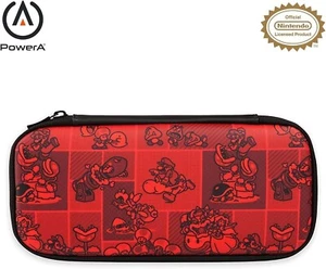 Super Mario Nintendo Switch Stealth Case Red Black Cover by PowerA OFFICIAL - Picture 1 of 3