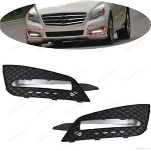 Pair Front Fog Light Cover Grille For 2009-2013 Mercedes Benz R W251 R300 R350 - Picture 1 of 4