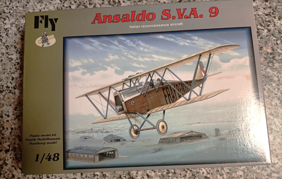 ANSALDO SVA 9 biposto e monoposto ,   kit plastica FLY 1/48 - Immagine 1 di 4