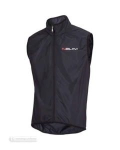 Nalini ARIETTA Full Season Wind Proof Cycling Vest : BLACK - Picture 1 of 3