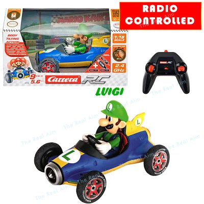 NEW RC Mario All Roads Kart Mach8 LUIGI, Remote Control, Rechargeable Batteries - Image 1 of 4