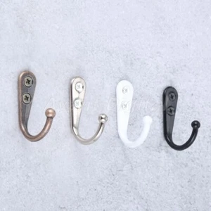 5Pcs 44*30*14mm Wall Mounted Single Hook Retro Coat Hat Towel Key Clothes Hanger - Picture 1 of 20