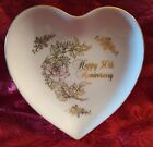 Happy 50th Anniversary Collectible Heart Shaped Plate