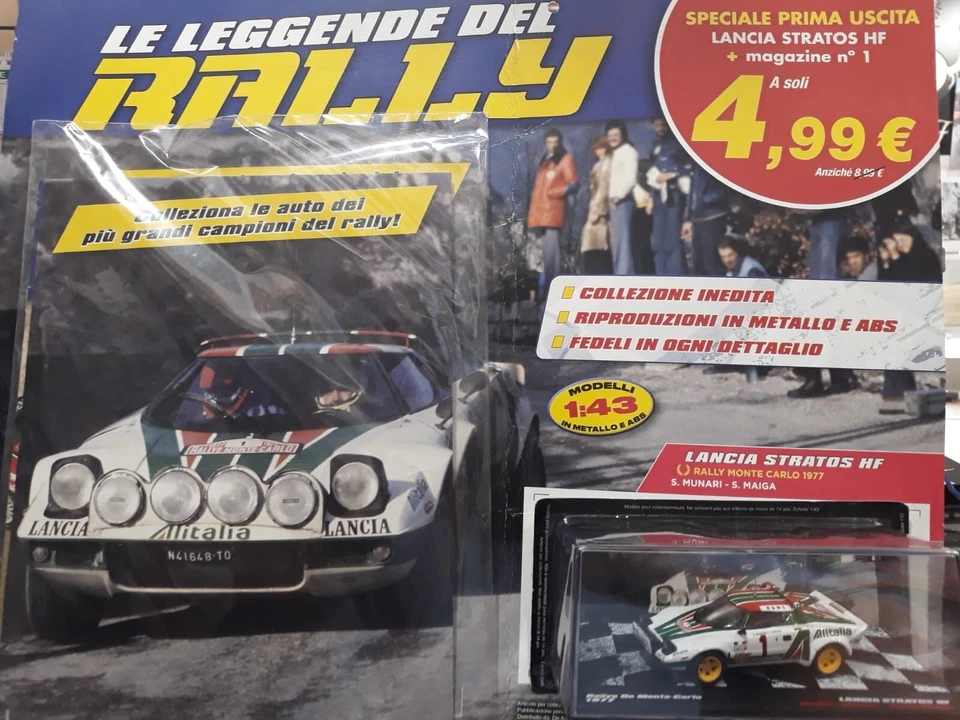 LE LEGGENDE DEL RALLY  - Lancia stratos hf    1° uscita  1-43  - per info chiama - Immagine 1 di 1