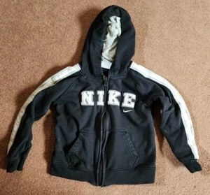 Nike Toddler Hoodie Full Zip Size 5 Black Grey White - Picture 1 of 2