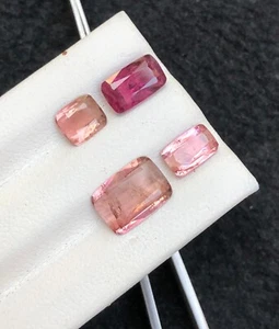 4.85 Ct Natural Tourmaline mix Color 4 Piece loose gemstone lot From Afghanistan - Picture 1 of 8
