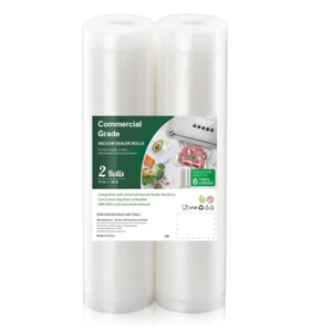 2 Rolls 11"x20' Vacuum Sealer Bags Food Saver Storage Commercial Grade BPA Free - Picture 1 of 7