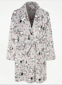 Disney 101 Dálmatas Corazón Gris Acogedor Vestido de Lanza para Damas George - Imagen 1 de 3