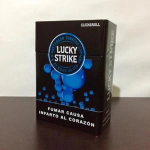 LUCKY STRIKE PERU METAL TIN BOX CLICK AND ROLL - Imagen 1 de 6
