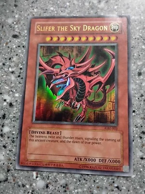 Yugioh Slifer The Sky Dragon GB1-001 Secret Rare - Image 1 of 2