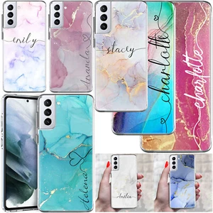 Custodia telefono per Samsung Galaxy A06 A25 A16 A35 cover silicone marmo personalizzata - Foto 1 di 100