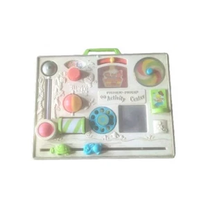 Vintage 70s Fisher Price '73 baby crib toy Activity Center complete learning toy - Picture 1 of 1