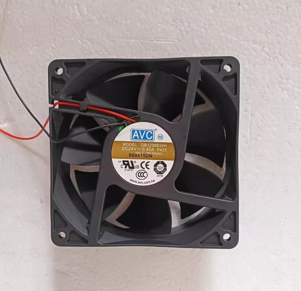 AVC DB1238B24H 12038 DC24V 0.45A 12CM 2-Wire Inverter Cooling Fan - Image 1 of 1