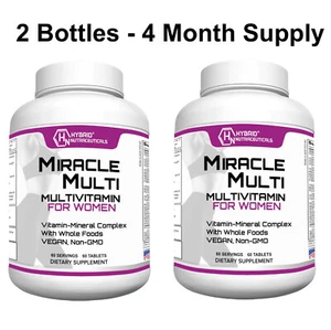 Damen-Multivitamin-Mineral, hochwirksames gentechnikfreies Nahrungsergänzungsmittel Probiotikum (2er-Pack) - Bild 1 von 9