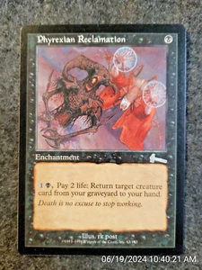 Phyrexian Reclamation Urzas Legacy MTG NM/M (Never Played) CARD (DS3D1G6) - Picture 1 of 4