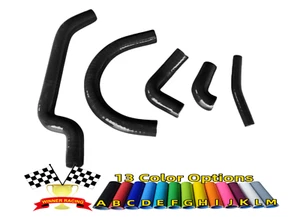 Silicone Radiator Hose For Cagiva WMX250 WMX 250 1985-1988 BLACK - Picture 1 of 4