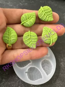 leaves silicone mold size small for Fondant-Resin-polymer Clay-handcrafts-wax - Picture 1 of 10