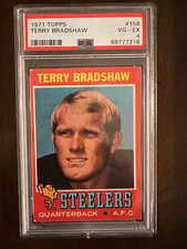 1971 Topps #156 TERRY BRADSHAW PSA 4 Rookie Card RC PITTSBURGH STEELERS HOF