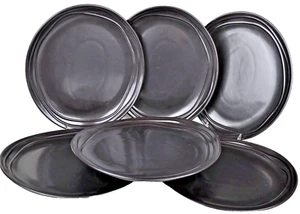 NAMBE Stoneware Earth Metallic Sunset Dinner Plate Set/6 Dinnerware New - Picture 1 of 4