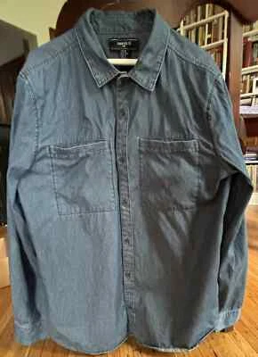 Comfy Denim Button Shirt Long Sleeve | Forever Young Size XL Foto 1 de 4