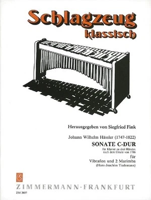 Sonate C-Dur Johann Wilhelm Hassler Set Vibraphone and 2 Marimbas Musikverlag Zi - Image 1 of 4
