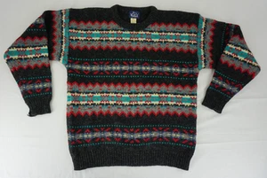 Vintage Woolrich Woll Mohair Pullover Bunt Sweater Etikett Extra Large - Bild 1 von 15
