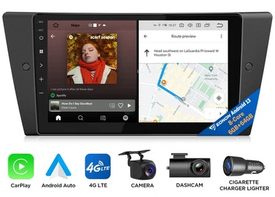 Para BMW E90 M3 328i 335i Android 13 6+64 Radio Coche CarPlay DSP GPS Navegación Unidad Principal Foto 1 de 4