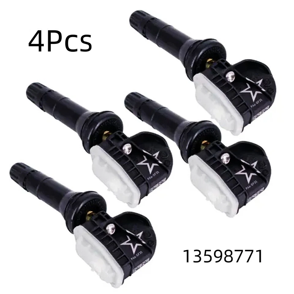 For BUICK CADILLAC CHEVROLET 4Pcs NEW TPMS TIRE PRESSURE SENSOR OEM 13598771 Foto 1 de 4