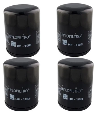 HF198 Oil Filter - Black - 4 Pack - Image 1 of 4