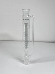 Chemglass 24/40 Giunto Vetro 125 ml Imbuto Addizione Graduata e PTFE da 2 mm - Foto 1 di 4