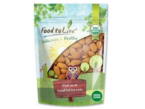 Organic Imported Raw Almonds - Non-GMO, Kosher, Raw, Vegan - by Food to Live - Picture 1 of 99