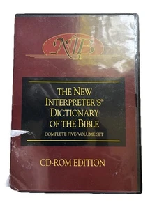 NEW INTERPRETER'S DICTIONARY OF THE BIBLE Complete 5 Vol Set CD-ROM USED - Afbeelding 1 van 3