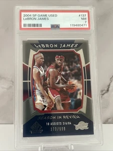 2004-05 SP Game Used Season in Review /999 LeBron James #137 PSA 7 NM - Picture 1 of 2