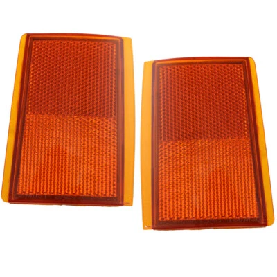 Reflectors Set Front Upper For 88-93 Chevrolet C1500 K1500 C2500 K2500 C3500 - Image 1 of 4