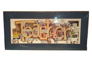 Peter Mulcahy 1980 Maestro de Arte Comedia Cómic Divertida Litografía Impresión 29"X14" - Imagen 1 de 17