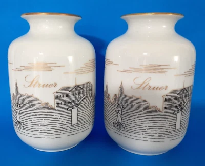 Juego de jarrones de porcelana Bing & Grondahl B&G Struer n.º Dinamarca Copnehagen 2093/5463 Foto 1 de 4