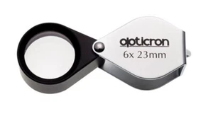Opticron 6x Magnification 23mm Metal Jewellers Eye Loupe #57102 (UK Stock) BNIB - Picture 1 of 24