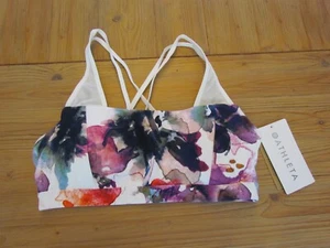 NWT Athleta Women's Medium M A-C Cup Strappy-Go-Lucky Floral Sports Bra $54 - Picture 1 of 5