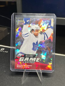 Auston Matthews 2022-23 Upper Deck Allure #GS-1 Game Stills Red /299 - Toronto