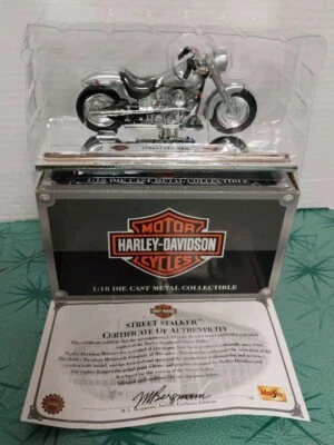 Motocicleta Harley Davidson Maisto Street Stalker 1:18 Die Cast Metal Nuevo de Lote Antiguo Foto 1 de 4