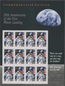Sheet of 12 stamps - Scott 2841 - 29 cent - 1st Moon Landing - 1994 - MNH - Picture 1 of 1