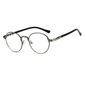 Marco de Gafas Ovalado Vintage Hombre Mujer Vidrio Liso Transparente Borde Completo Espectáculos Rx - Imagen 1 de 11