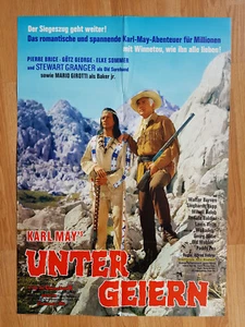 Stewart Granger - Unter Geiern   A1 Filmplakat  KARL MAY Pierre Brice - Winnetou - Picture 1 of 1