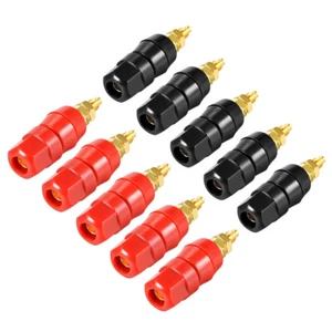5 Pairs Binding Post M5 Thread Amplifier Connector Banana Plug Jack Socket - Picture 1 of 4