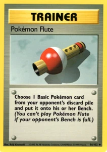 POKEMON FLUTE 86/102 BASE SET UNLIMITED POKEMON TCG CCG 1999 NM - Picture 1 of 1