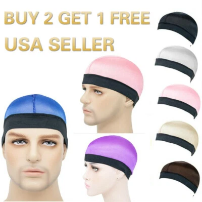 Однотонный хип-хоп дверной проем купол волна крышка чулок крышки широкая эластичная лента - Изображение 1 из 4