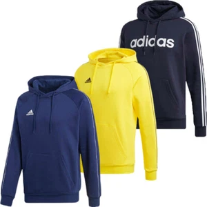 Adidas Mens Core 18 Hoodies Hoody Sweatshirt Fleece Cotton Warm Pullover Top - Picture 1 of 25