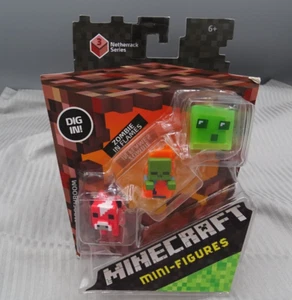 Mojang Minecraft Netherrack Series 3 Mooshroom, Zombie in Flames, Slime Blister - Picture 1 of 2
